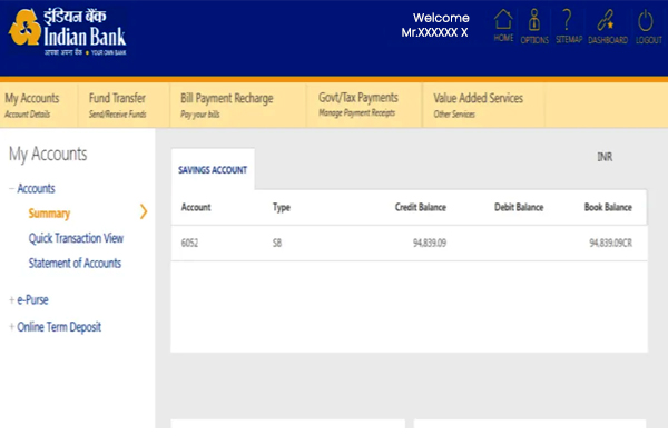 Indian Bank Net Banking